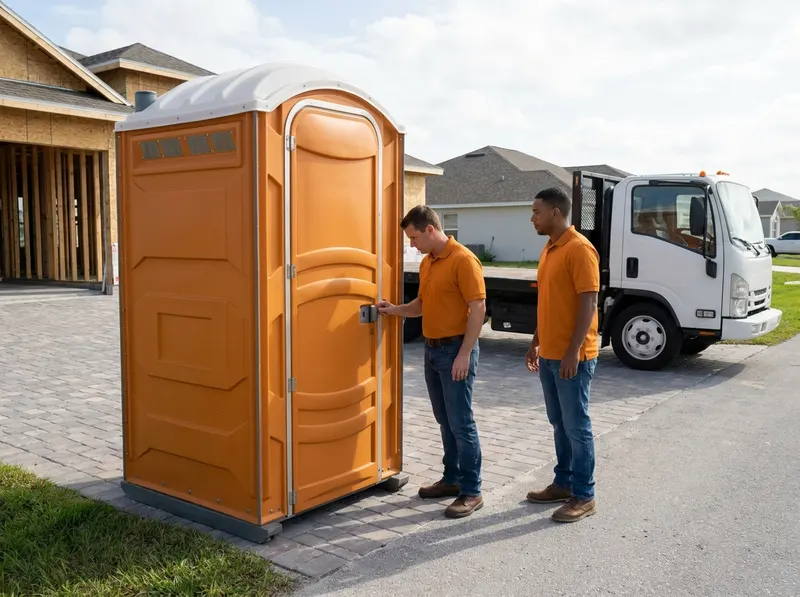Construction Site Portable Toilet Rental in Cape Coral, FL
