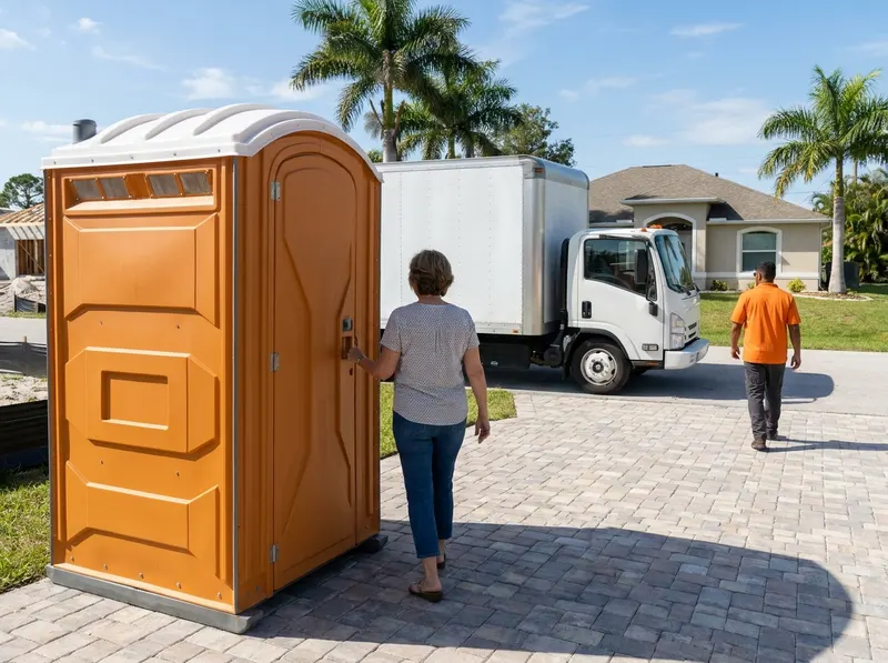 Flushable Portable Toilet Rental in Cape Coral, FL