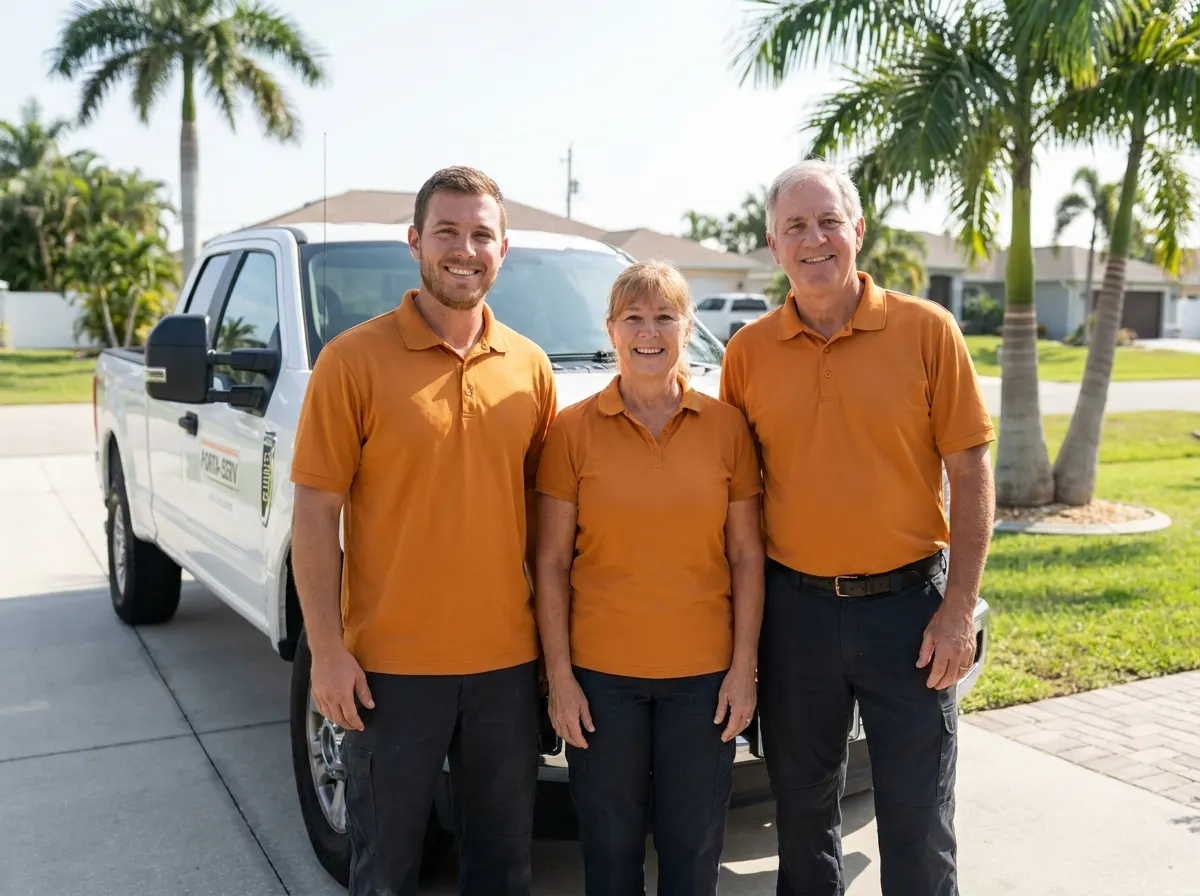 Cape Coral FL Porta Potty Rental porta potty rental team in Cape Coral, FL